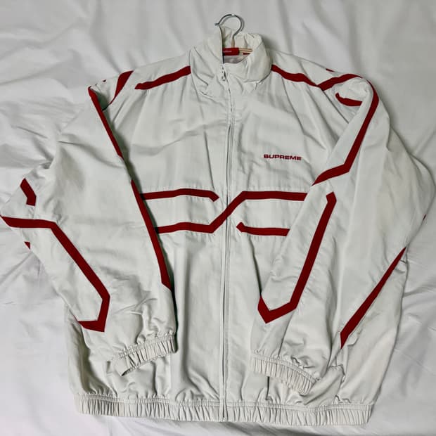 24SS 슈프림 인셋 링크 트랙 자켓 라이트 그레이(m) 판매합니다!