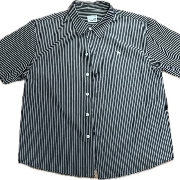 더콜디스트모먼트 TCM mini logo stripe half shirt