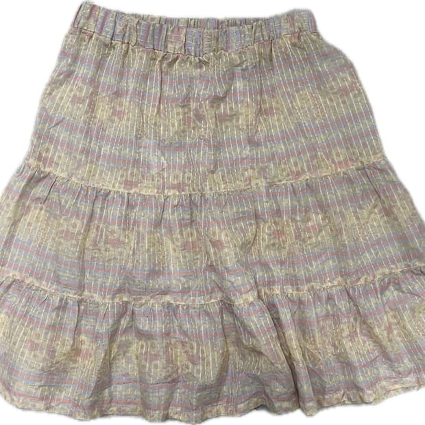 솜사탕미디스커트cotton candy midi skirt