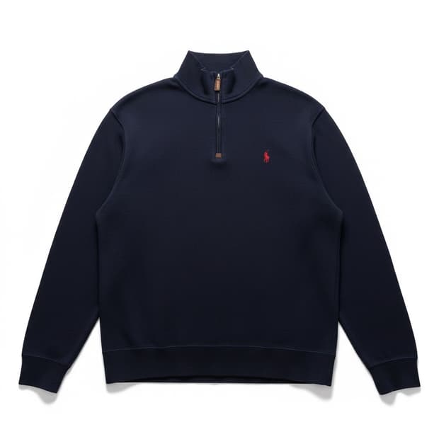 폴로 랄프로렌 네이비 반집업 니트 M