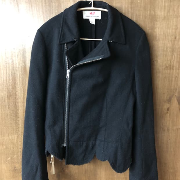Comme des garcons X H&M 라이더 자켓 34