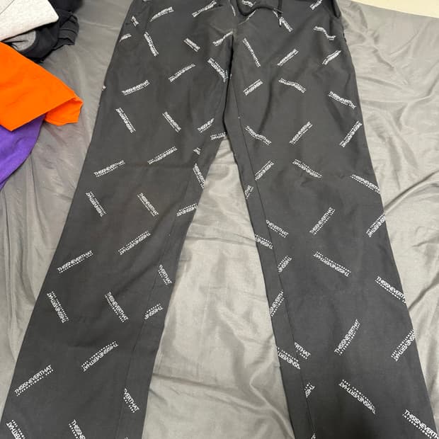 디스이즈네버댓 프린팅 코튼팬츠