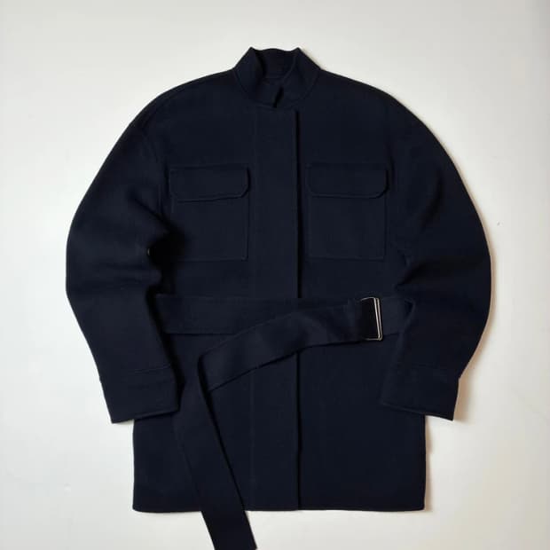 띠어리 22FW 캐시미어 블렌드 벨티드 자켓 PN8114