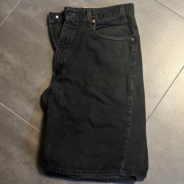 (36) 90s 리바이스 550 쇼츠 흑청 