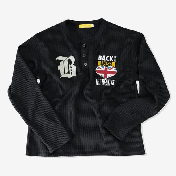 메인부스 [비틀즈] 와플턴 헨리넥 티셔츠(블랙) 2