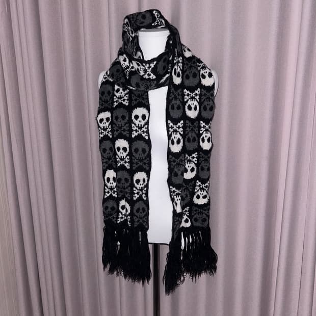 해골 목도리 머플러