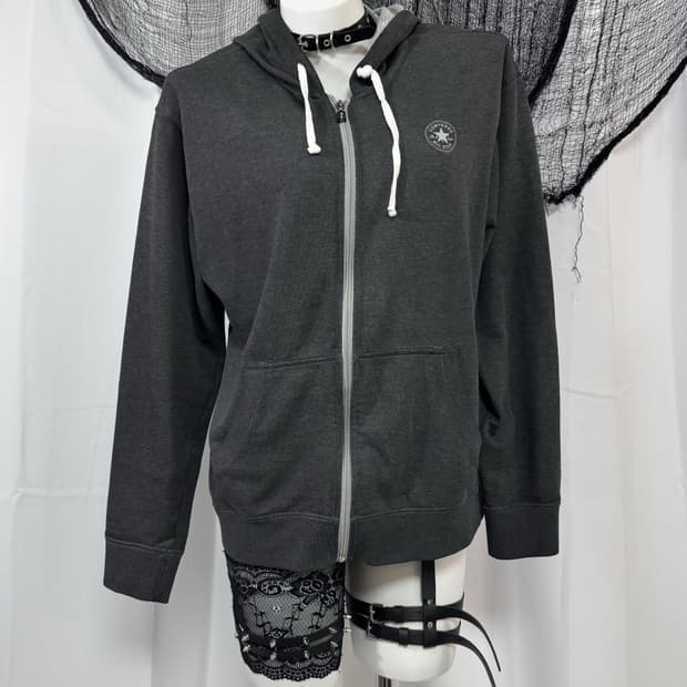 converse hood zip up