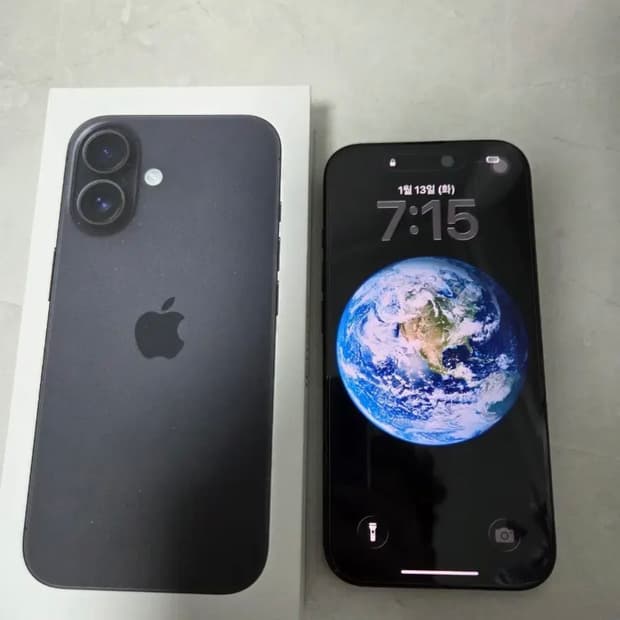 아이폰 16 일반 128 블랙