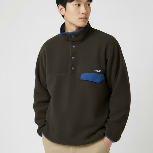 파타고니아 헤비웨이트 신칠라 풀오버 다크브라운  XL