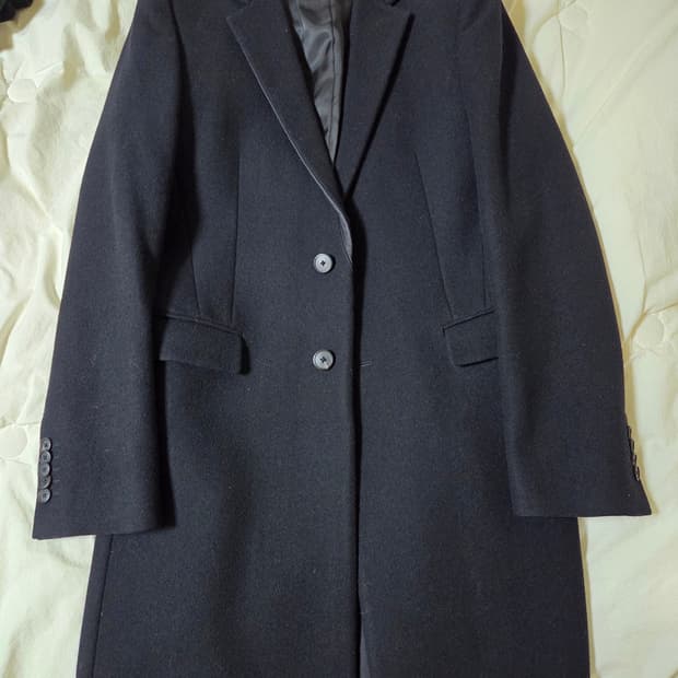 타임옴므 모 캐시미 블랙 코트 100사이즈