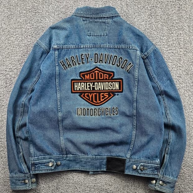 할리데이비슨 바앤실드 데님 트러커 자켓 ( M ) / 11584