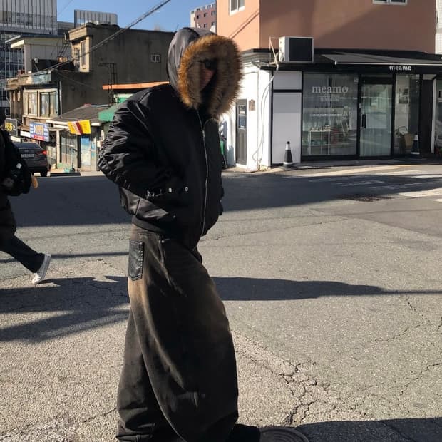 뉴치프시크 흑청 머드 벌룬핏