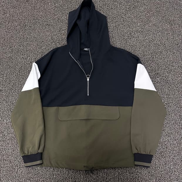 ZARA 자라 아노락 공용 후드티셔츠 S