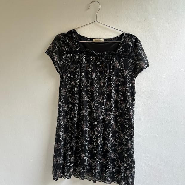 꽃 미니 원피스