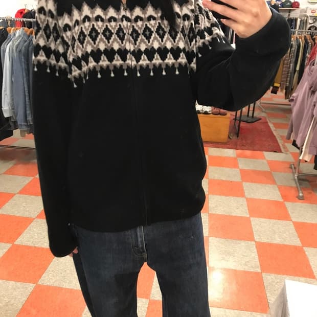 유니클로 패턴후리스