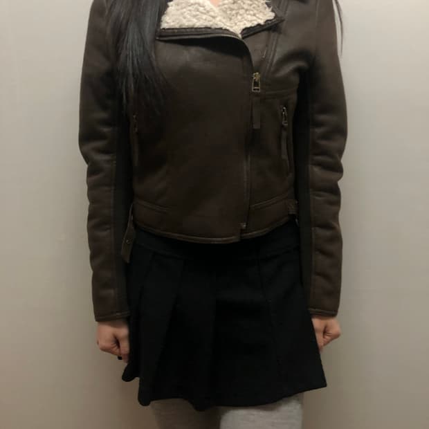 빈티지 브라운 무스탕 자켓