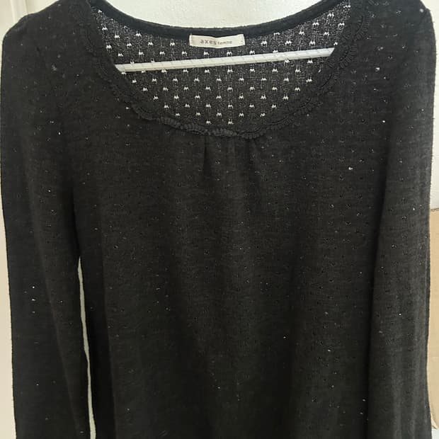 급처! 엑시즈팜 블랙니트