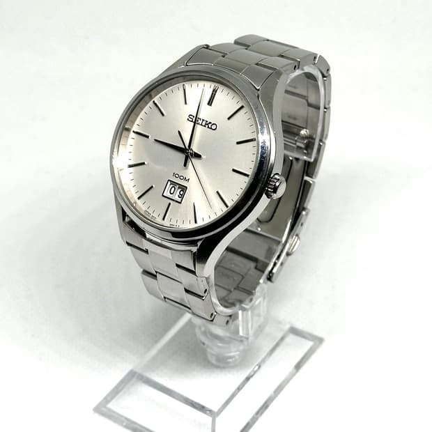 세이코(SEIKO) 클래식 쿼츠 빅 데이트 시계 (모델명: 6N76-00