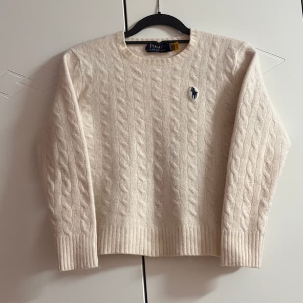 (택포) 폴로 꽈배기 니트