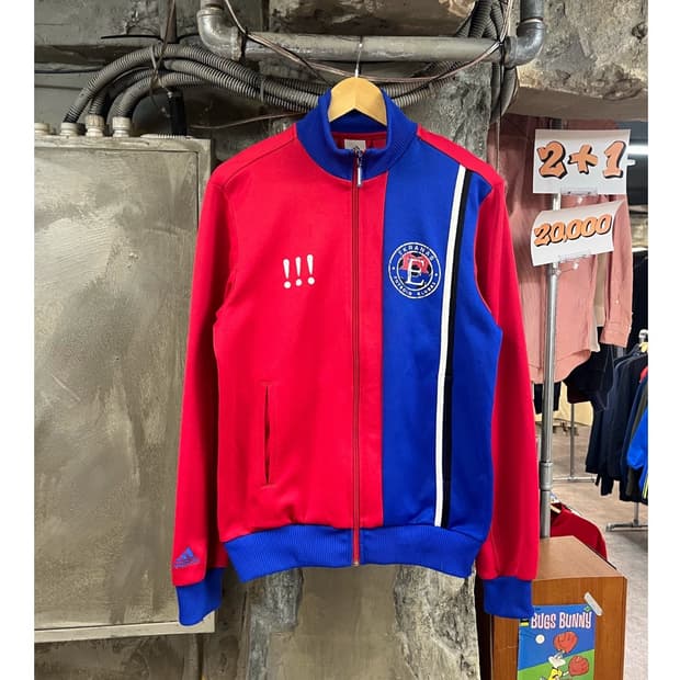 아디다스 에크라나스 유로파 트랙탑 져지 레드 S  #csz3335