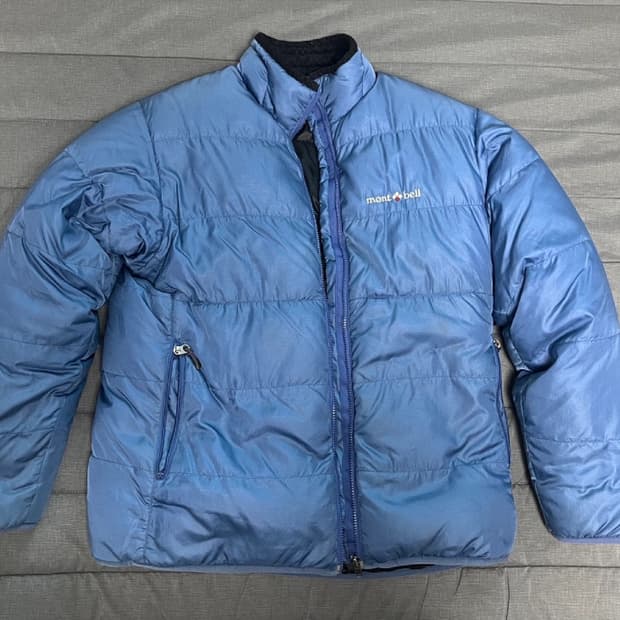 몽벨 경량패딩 m 블루