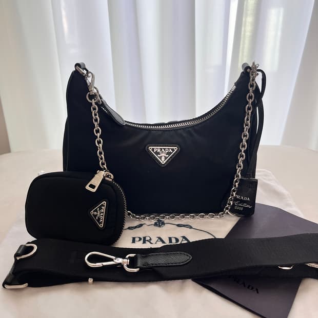 [A+/정품] 프라다 리에디션 2005 리나일론 테수토 호보백