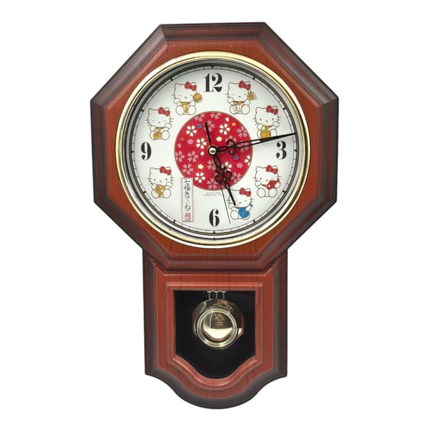 08s 레어 칠복 키티 레트로 괘종 벽시계