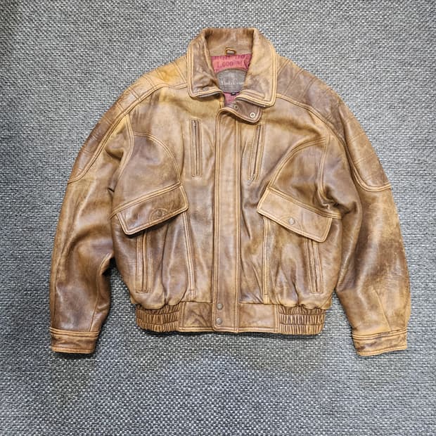 빈티지 리얼레더 가죽자켓 