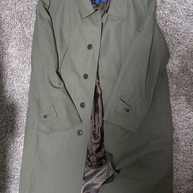 일제 카키색 트랜치코트 사이즈 105~110