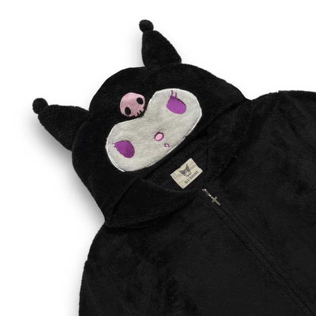 쿠로미 악마 루시퍼 날개 플리스 후디 집업