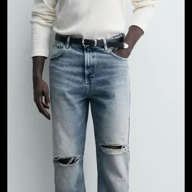 자라(zara) JEANS FLARE FIT 디스트로이드 (KR 31)