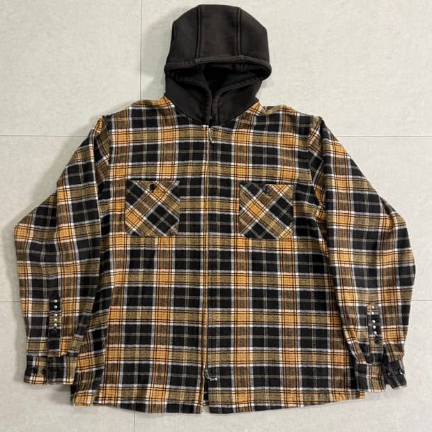 (L) 피어스 집업 셔츠 후드