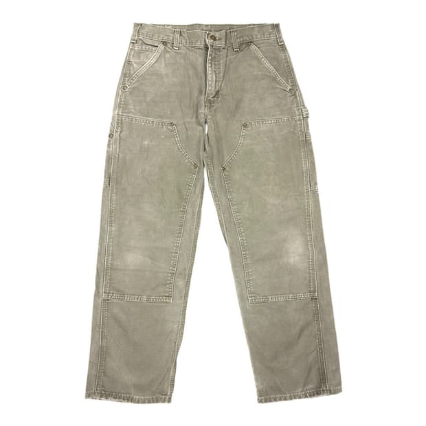 ML) 칼하트 모스그린 더블니 워크 데님팬츠 BC-044