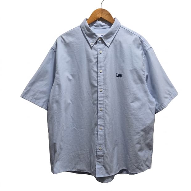 (L) Lee 리 옥스포드 버튼 다운 반팔 셔츠
