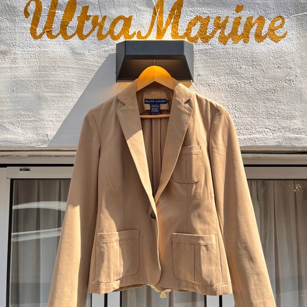 랄프로렌 캐시미어 블렌드 베이지 블레이저
