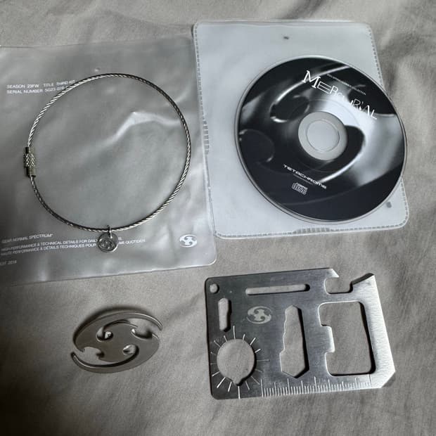 산산기어 굿즈 키링 멀티툴 뱃지 브로치 팔찌 cd 등