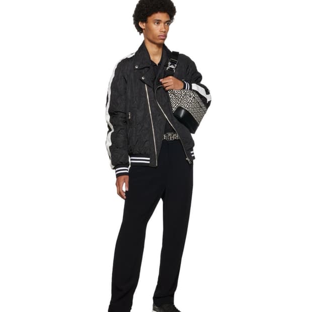 발망 23ss 크링클 바이커 봄버 자켓