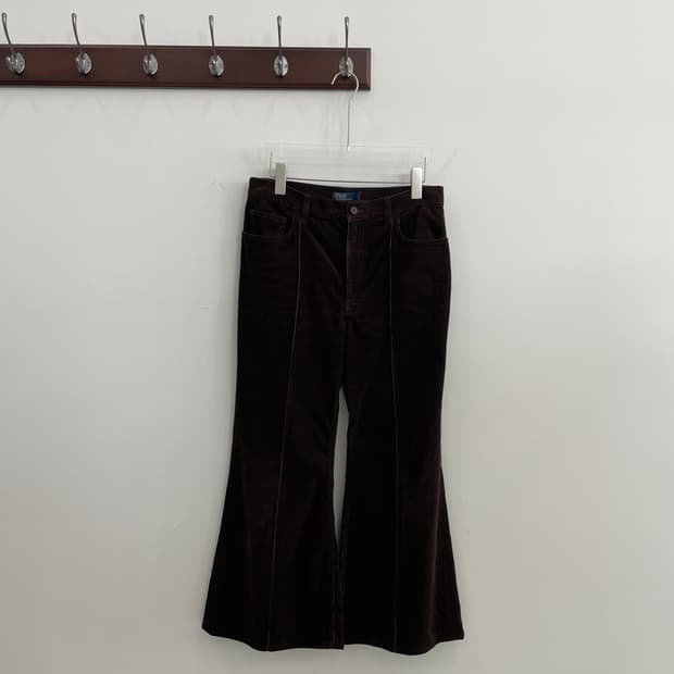 폴로 랄프로렌 딥 브라운 코듀로이 부츠컷 바지