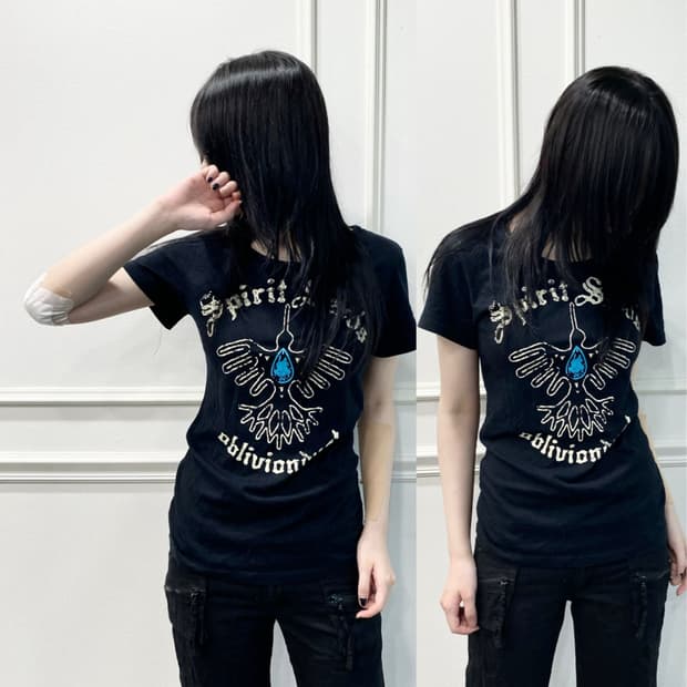 Spirit Seeds Y2K Print Slim Fit Tee