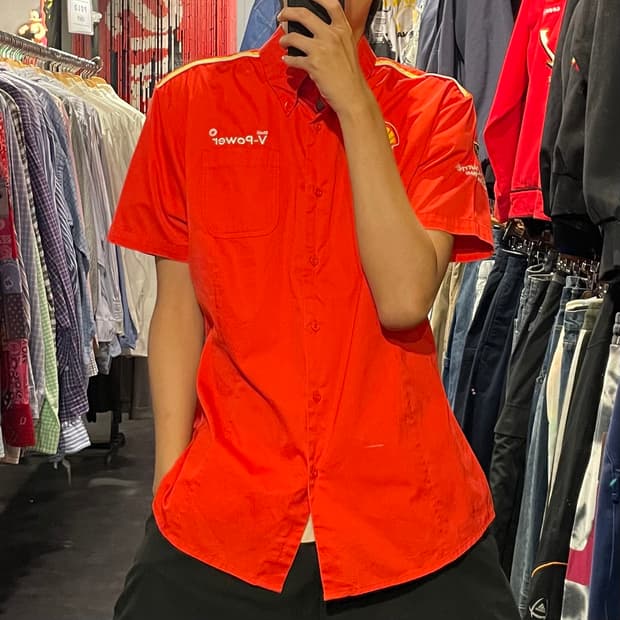 [IM] Ferrari 페라리 레드 레이싱 반팔셔츠