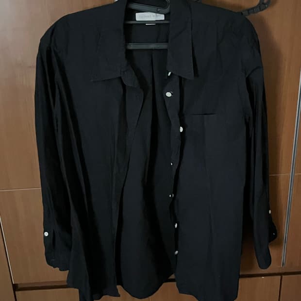 토마스모어 페이퍼셔츠 블랙