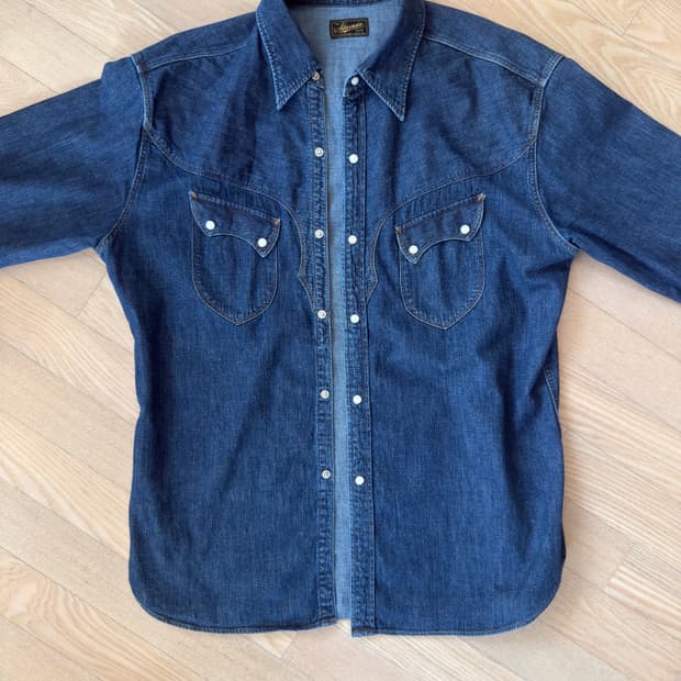 스티븐슨 오버올 원워시 데님 셔츠