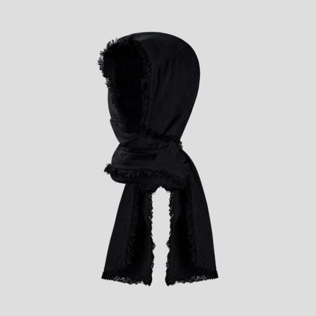 fffpostalservice hooded scarp black