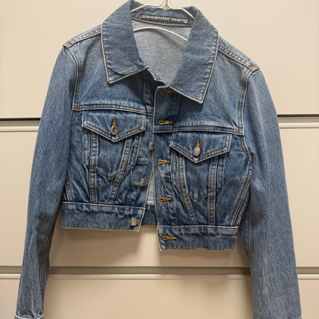알렉산더왕 크롭 데님자켓 s
