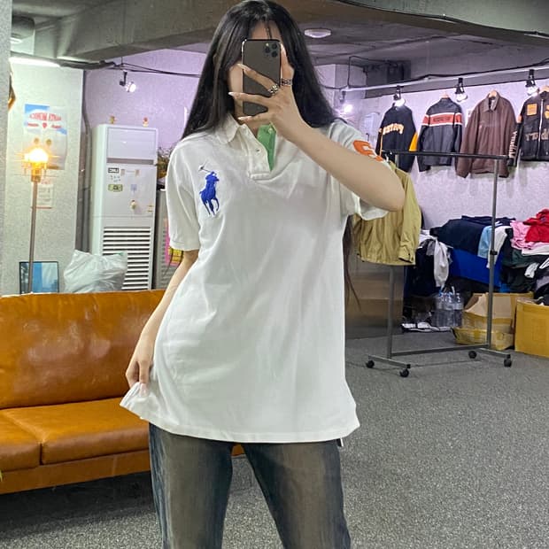 폴로 랄프로렌 멀티컬러 빅포니 반팔 카라티 B4984