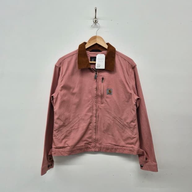 칼하트 핑크색 더스키 디트로이트 자켓 여성 S