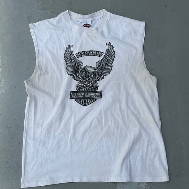 [할리데이비슨] •Vintage Upwing Eagle Tee