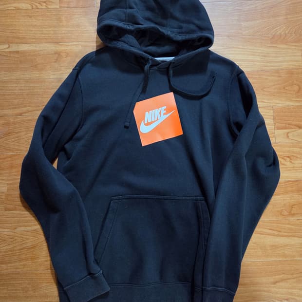 나이키 박스로고 후드티