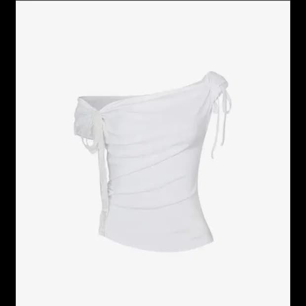 페인오어플레져 화이트셔링 오프숄더