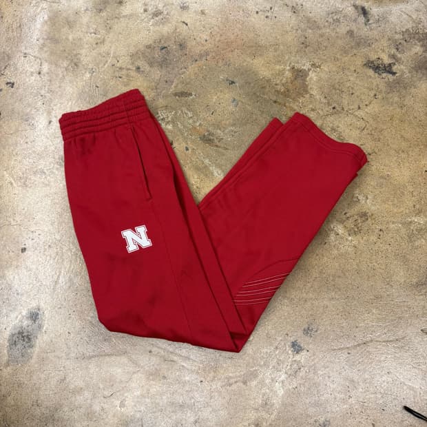 [정품/M] 아디다스 스칼렛 네브래스카 허스커스 트레이닝팬츠 b8